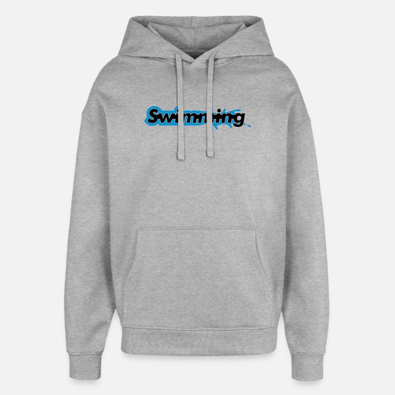 natation - Sweat à capuche unisexe Stanley/Stella Oversized - gris chiné