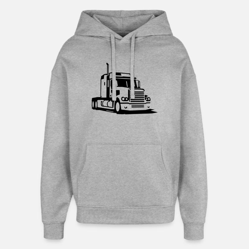 lkw_2 - Sweat à capuche unisexe Stanley/Stella Oversized - gris chiné