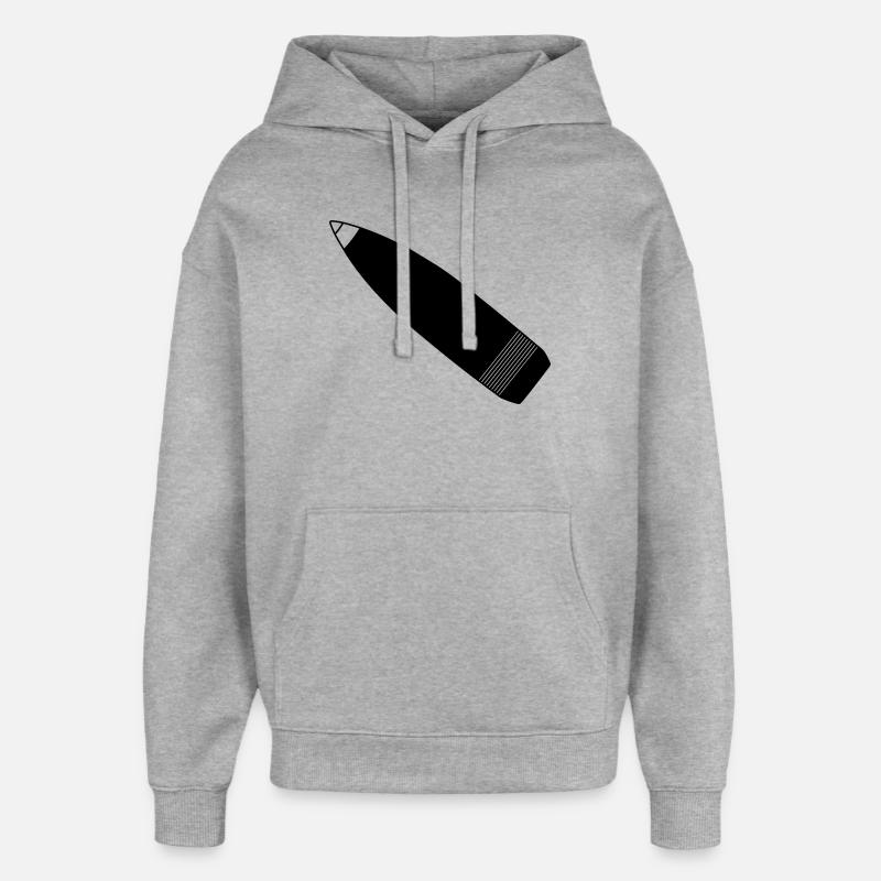 Grenade - Sweat à capuche unisexe Stanley/Stella Oversized - gris chiné