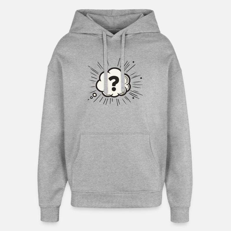 Quête - Sweat à capuche unisexe Stanley/Stella Oversized - gris chiné
