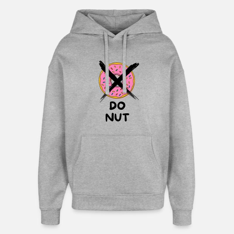 Do_Nut - Sweat à capuche unisexe Stanley/Stella Oversized - gris chiné