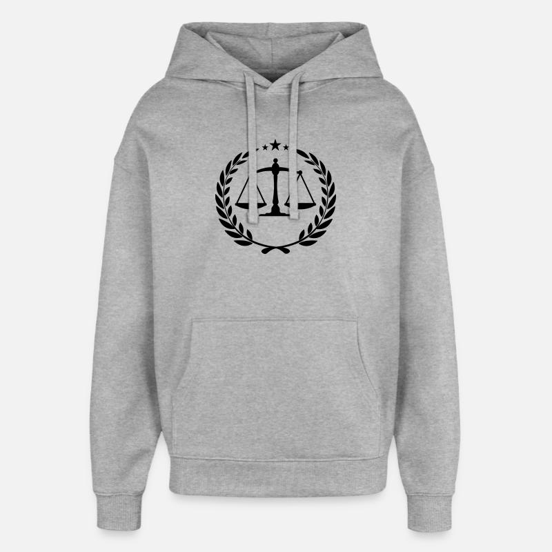 Échelle en couronne de laurier - Sweat à capuche unisexe Stanley/Stella Oversized - gris chiné