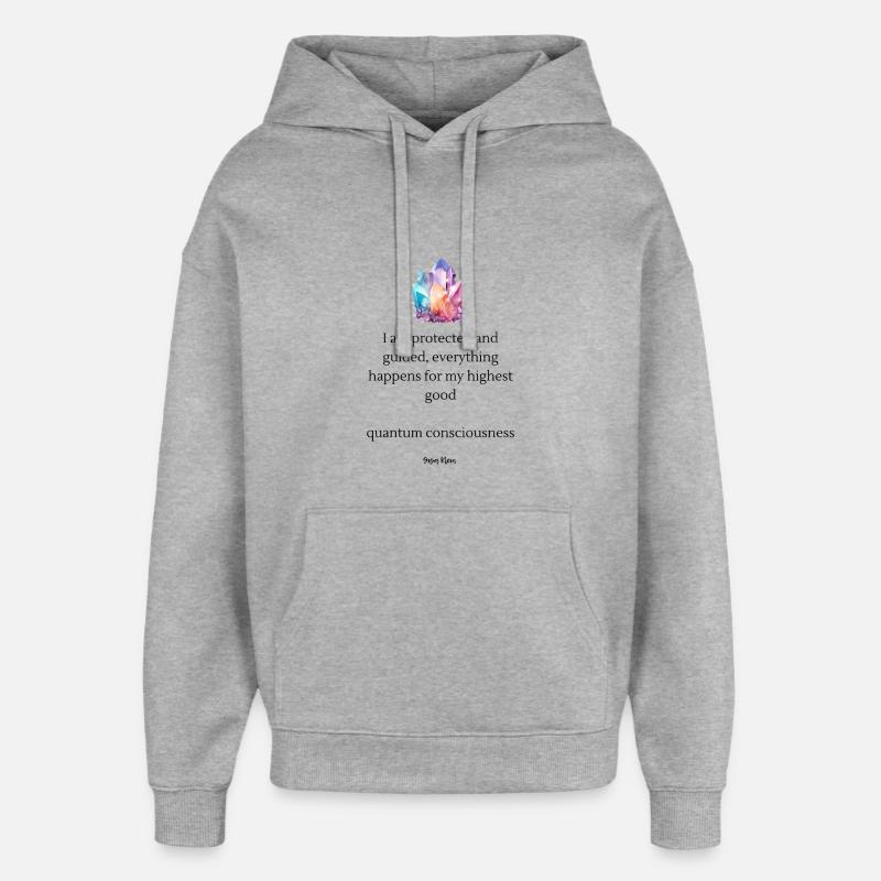 Grappe de couleurs cristallines - Sweat à capuche unisexe Stanley/Stella Oversized - gris chiné