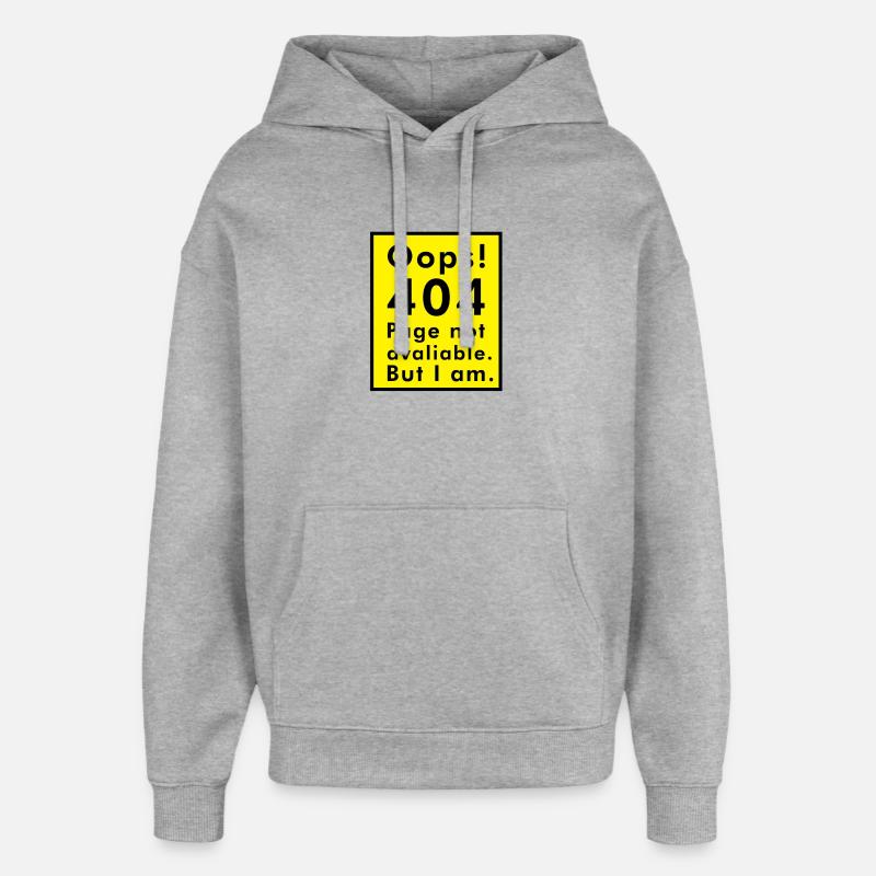Erreur 404 - Sweat à capuche unisexe Stanley/Stella Oversized - gris chiné