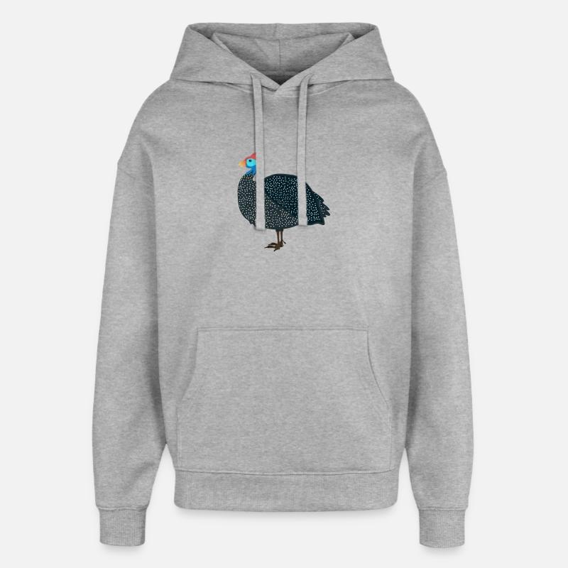 Pintade - Sweat à capuche unisexe Stanley/Stella Oversized - gris chiné