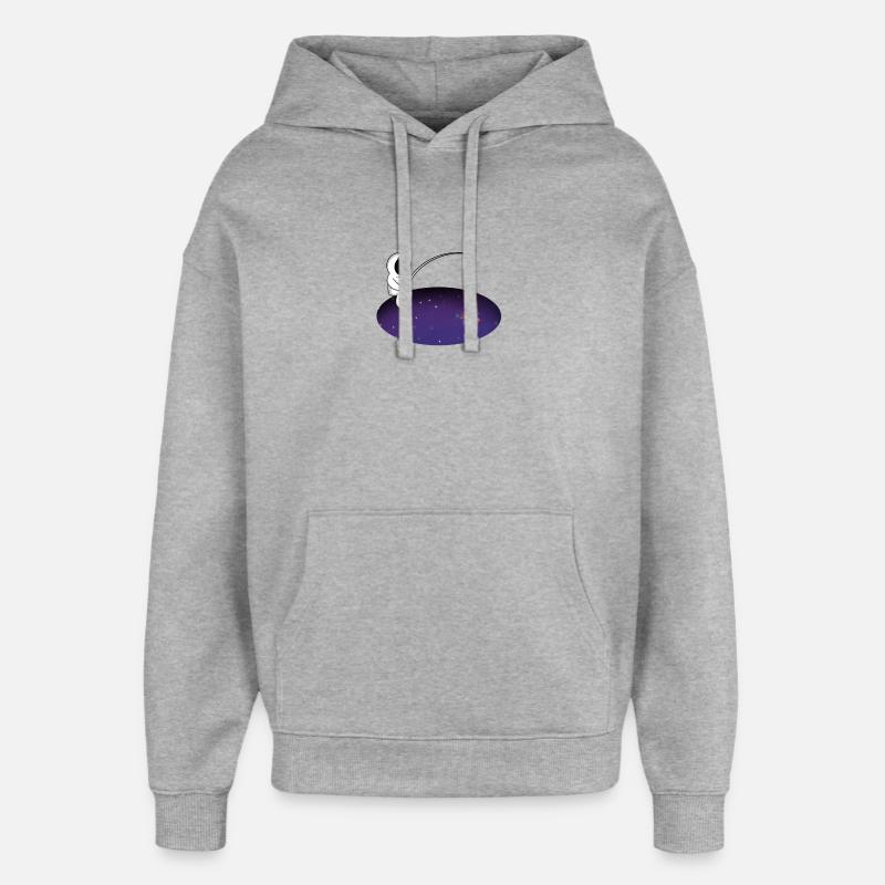 space fisherman - Sweat à capuche unisexe Stanley/Stella Oversized - gris chiné