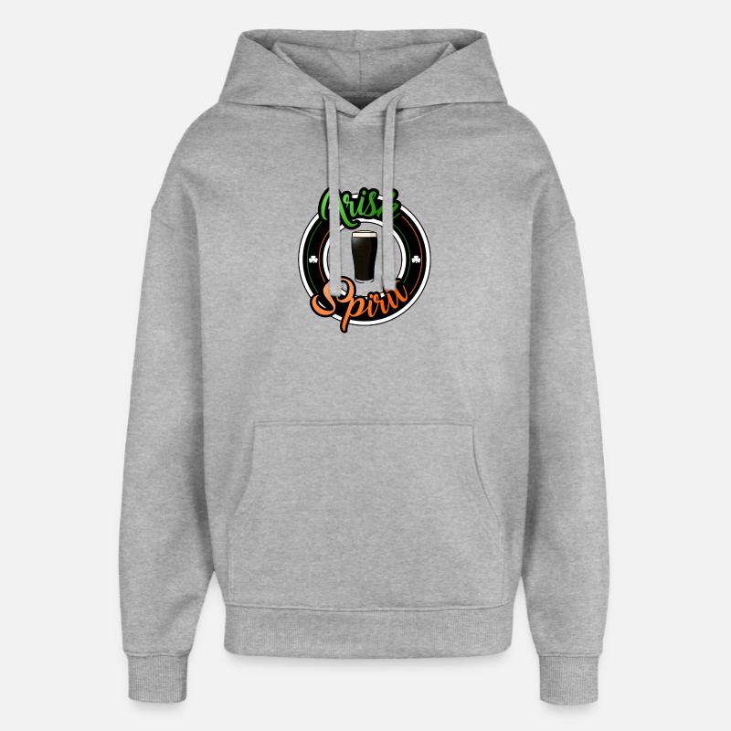 Irischer Geist - Oversized Unisex Hoodie von Stanley/Stella - Grau meliert