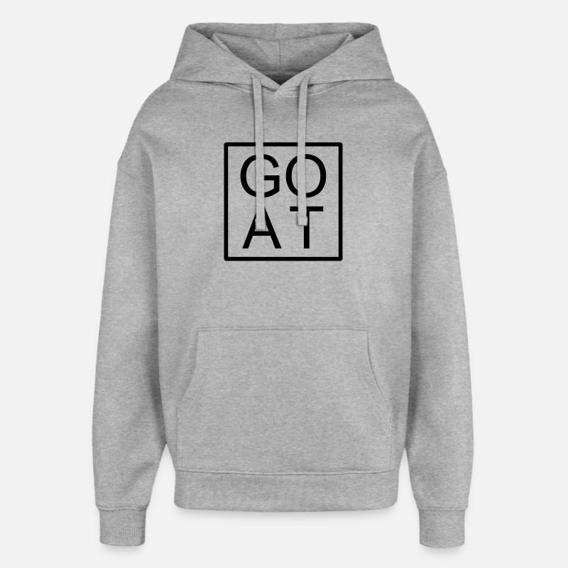 ZIEGE - Oversized Unisex Hoodie von Stanley/Stella - Grau meliert