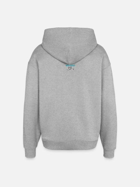 LIEBEVOLL wertvoll - Oversized Unisex Hoodie von Stanley/Stella - Grau meliert
