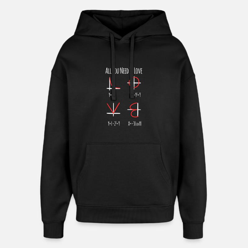 Enseignant en mathématiques - Sweat à capuche unisexe Stanley/Stella Oversized - noir