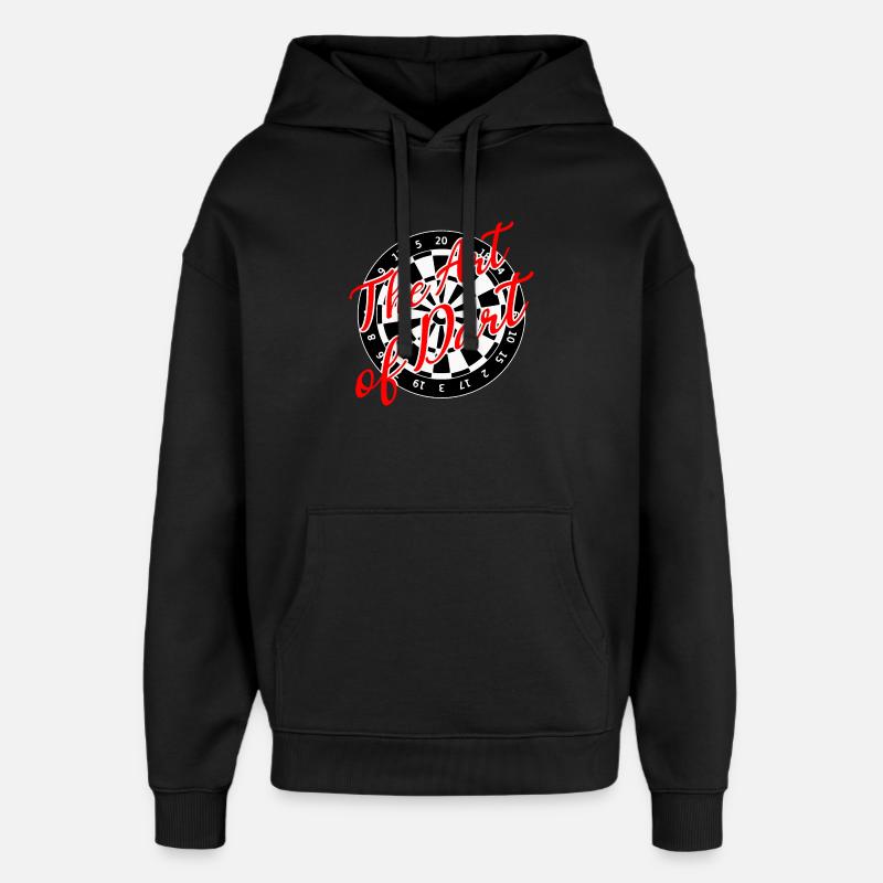 Fléchettes Art Fléchettes Fléchettes 180 - Sweat à capuche unisexe Stanley/Stella Oversized - noir
