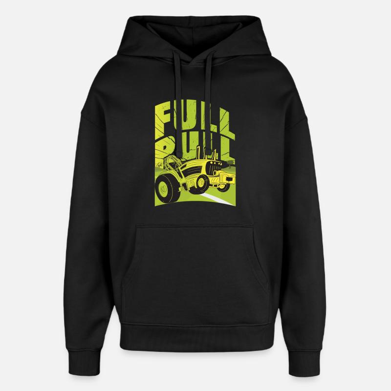 Traktor Pulling - Oversized Unisex Hoodie von Stanley/Stella - Schwarz