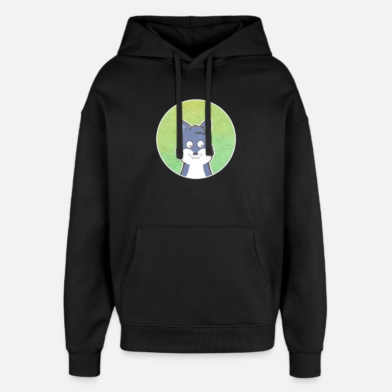 Wolf - Oversized Unisex Hoodie von Stanley/Stella - Schwarz