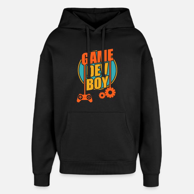 Game Developer Boy - Oversized Unisex Hoodie by Stanley/Stella - black
