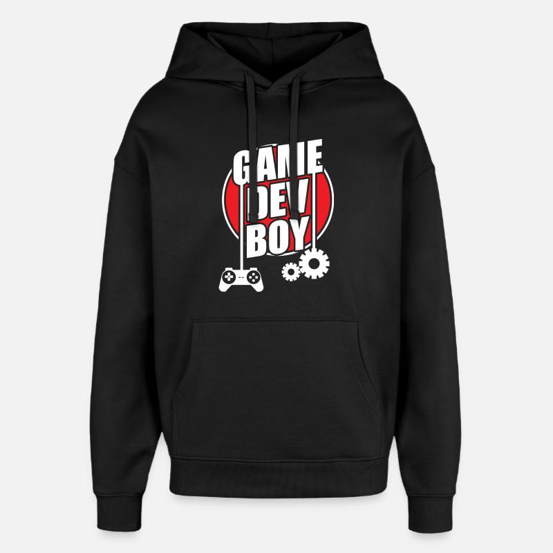 Game developer - Oversized Unisex Hoodie by Stanley/Stella - black