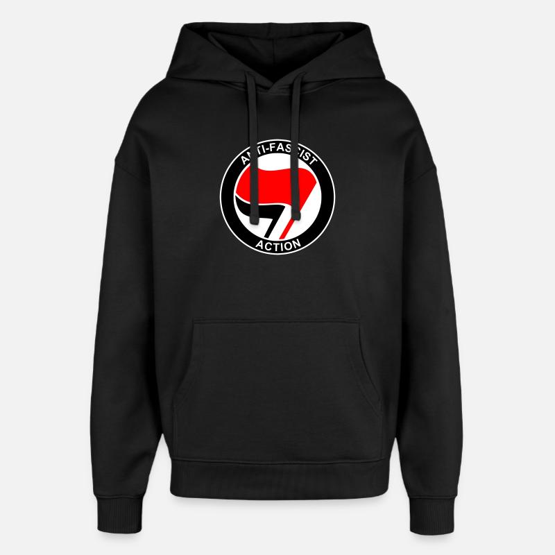 ANTIFA-Logo - Oversized Unisex Hoodie von Stanley/Stella - Schwarz
