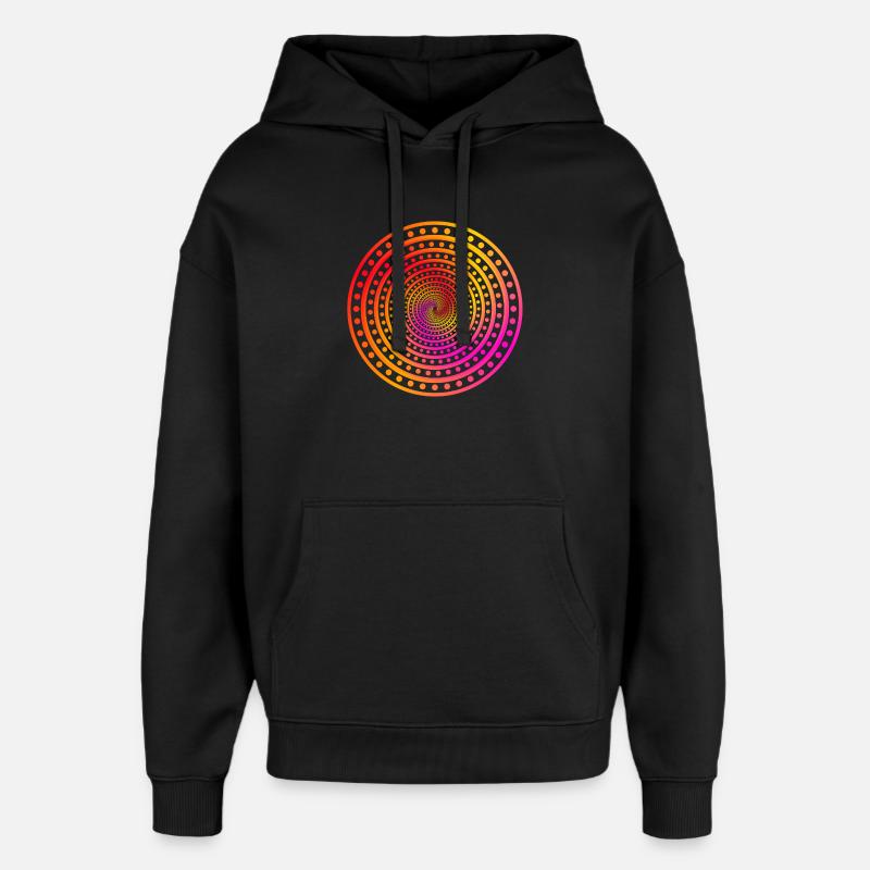 points fous - Sweat à capuche unisexe Stanley/Stella Oversized - noir