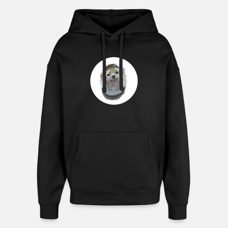 Ida Igel - Oversized Unisex Hoodie von Stanley/Stella - Schwarz