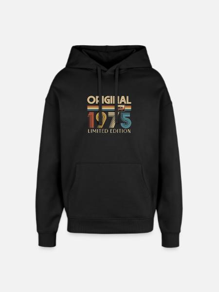 Retro 1970s Cassette Tape Limited Edition - Oversized Unisex Hoodie by Stanley/Stella - black