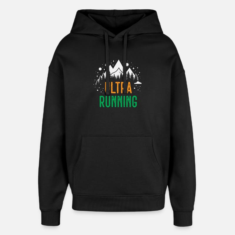 Ultra Running - Sweat à capuche unisexe Stanley/Stella Oversized - noir