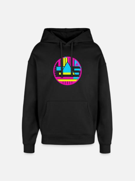 Test Mark New Wave - Oversized Unisex Hoodie by Stanley/Stella - black