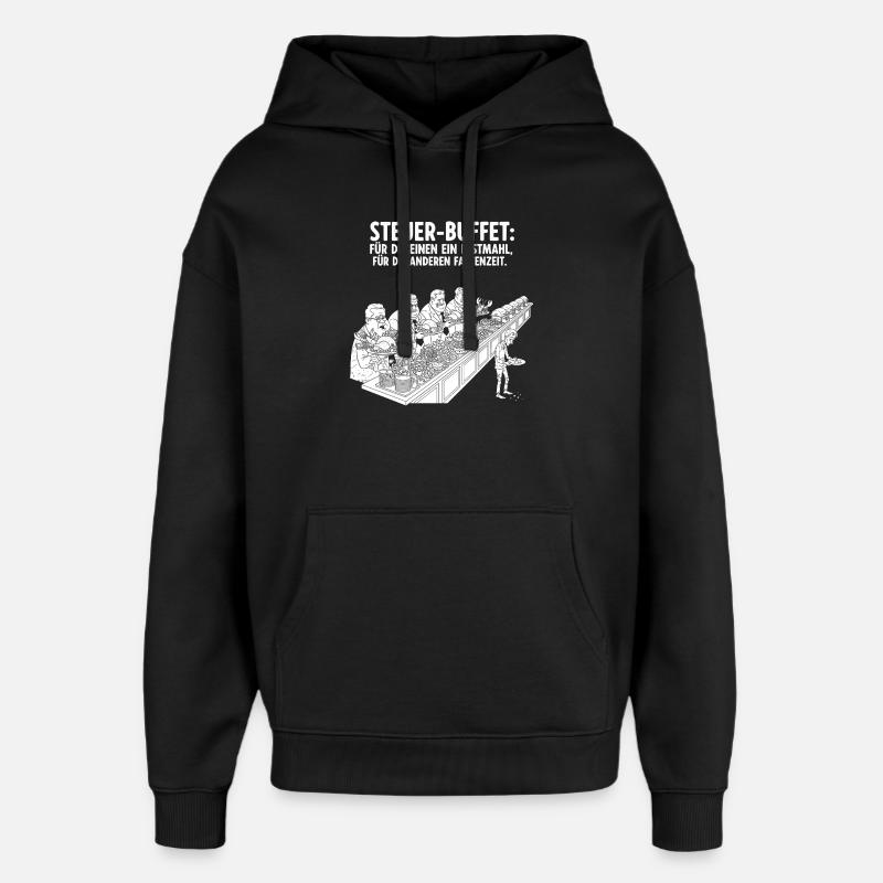 Buffet fiscal - Sweat à capuche unisexe Stanley/Stella Oversized - noir