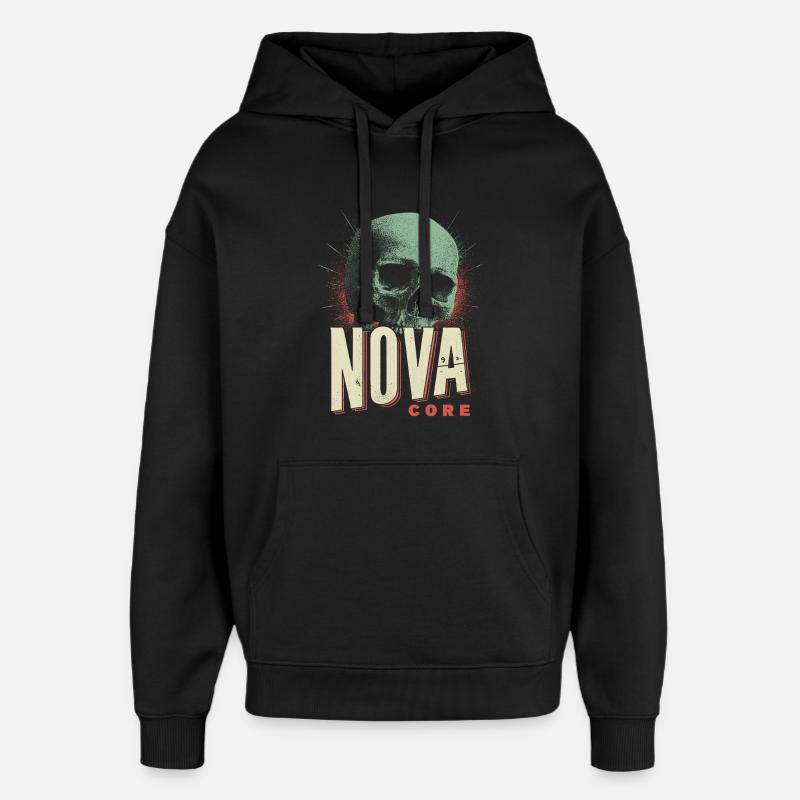 Nova Core Schädel - Oversized Unisex Hoodie von Stanley/Stella - Schwarz