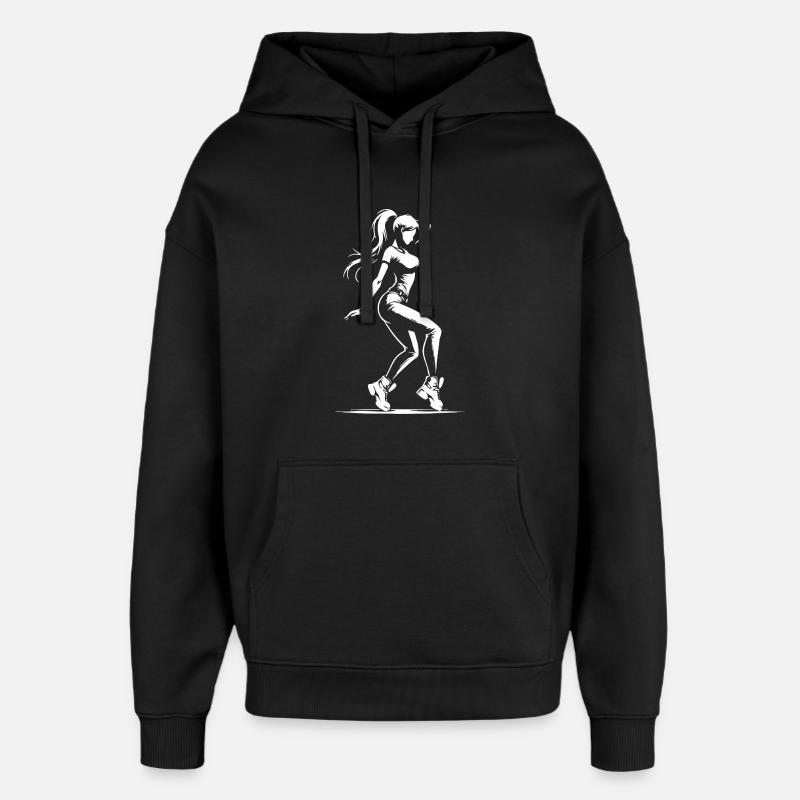 Street Dance Dancer – Cool Design - Oversized Unisex Hoodie by Stanley/Stella - black