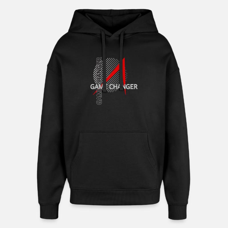 Changeur de jeu - Sweat à capuche unisexe Stanley/Stella Oversized - noir