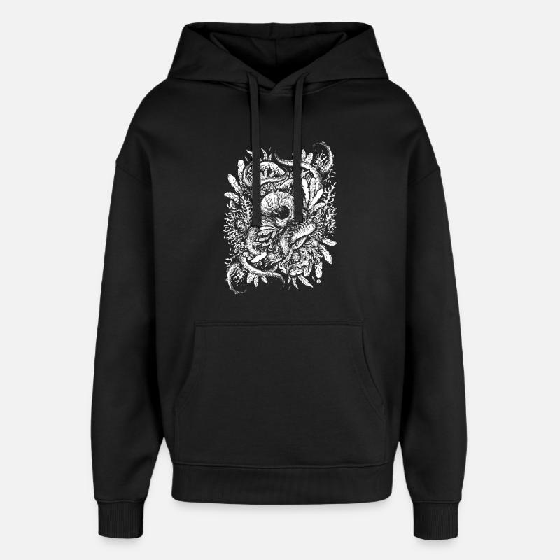 Der Ertrunkene Schädel - Oversized Unisex Hoodie von Stanley/Stella - Schwarz