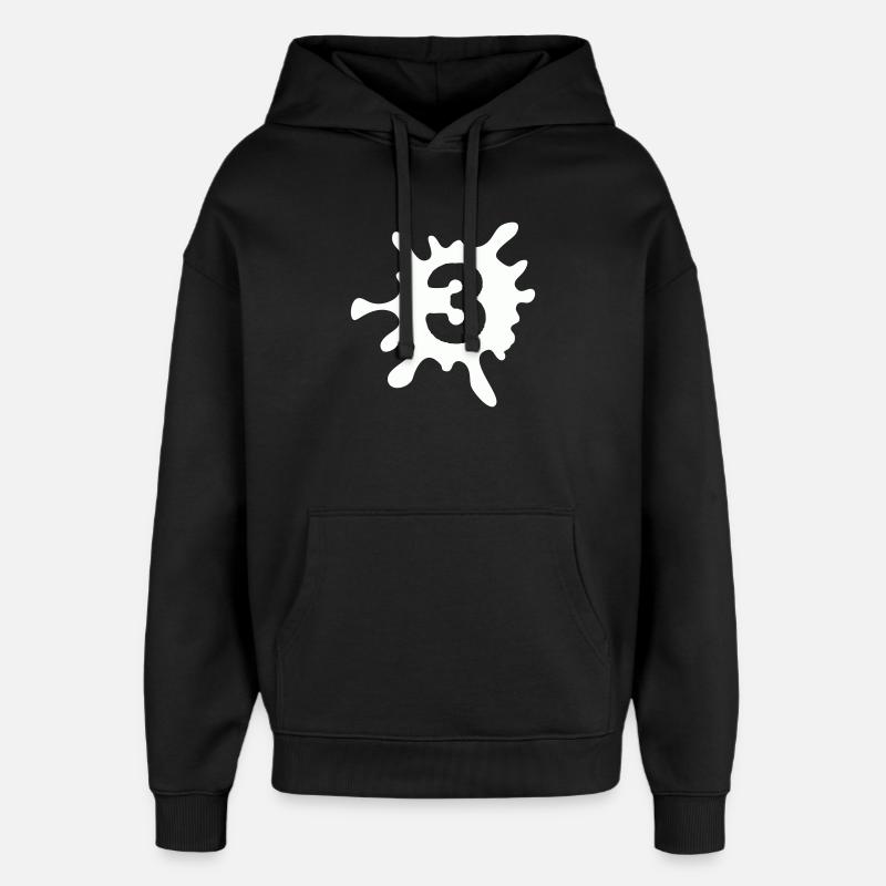 klecks_3- - Oversized Unisex Hoodie von Stanley/Stella - Schwarz