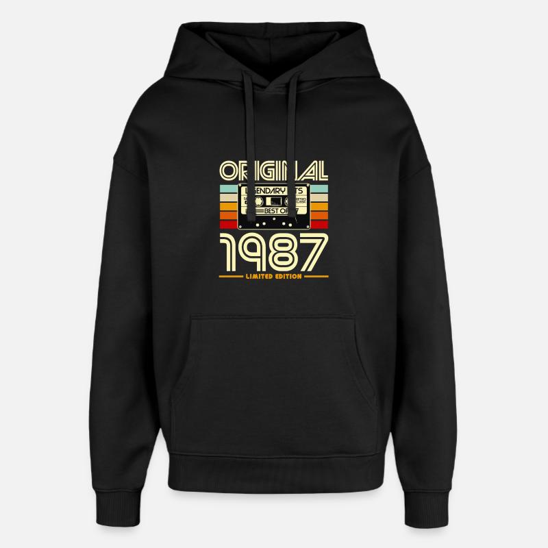 Original 1987 Limited Edition - Sweat à capuche unisexe Stanley/Stella Oversized - noir
