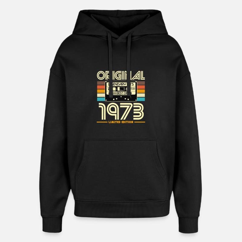 Original 1973 – Begrenzte Retro-Hits - Oversized Unisex Hoodie von Stanley/Stella - Schwarz