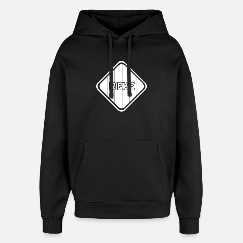 Vor als Geschenk - Oversized Unisex Hoodie von Stanley/Stella - Schwarz