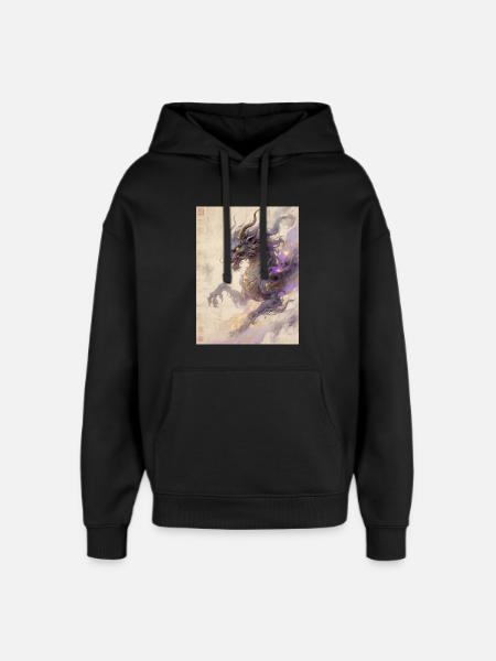 L'Apothéose Pourpre : Qilin Zijin – Harmonie - Sweat à capuche unisexe Stanley/Stella Oversized - noir