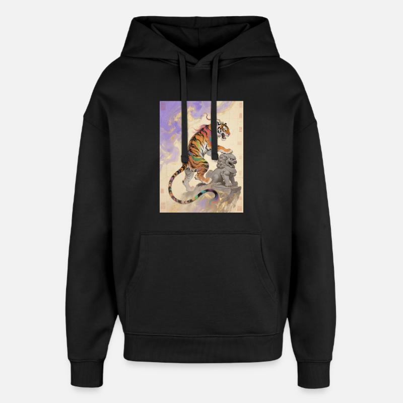 La Course Céleste : Zouwu – Élan Sacré - Sweat à capuche unisexe Stanley/Stella Oversized - noir