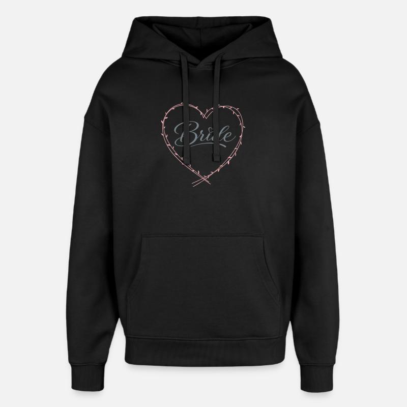 Mariée - Sweat à capuche unisexe Stanley/Stella Oversized - noir