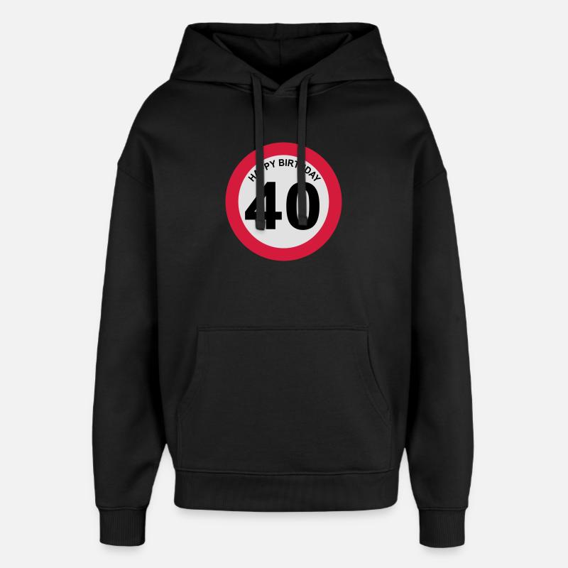 6061912 128071622 40 - Sweat à capuche unisexe Stanley/Stella Oversized - noir