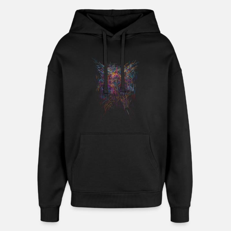 Sci-Fi Horror Design - Oversized Unisex Hoodie von Stanley/Stella - Schwarz