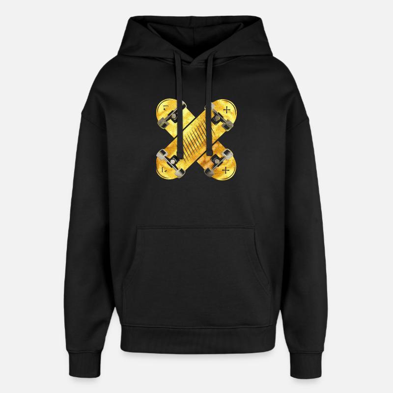 | de skate | de skateboard Patineur - Sweat à capuche unisexe Stanley/Stella Oversized - noir