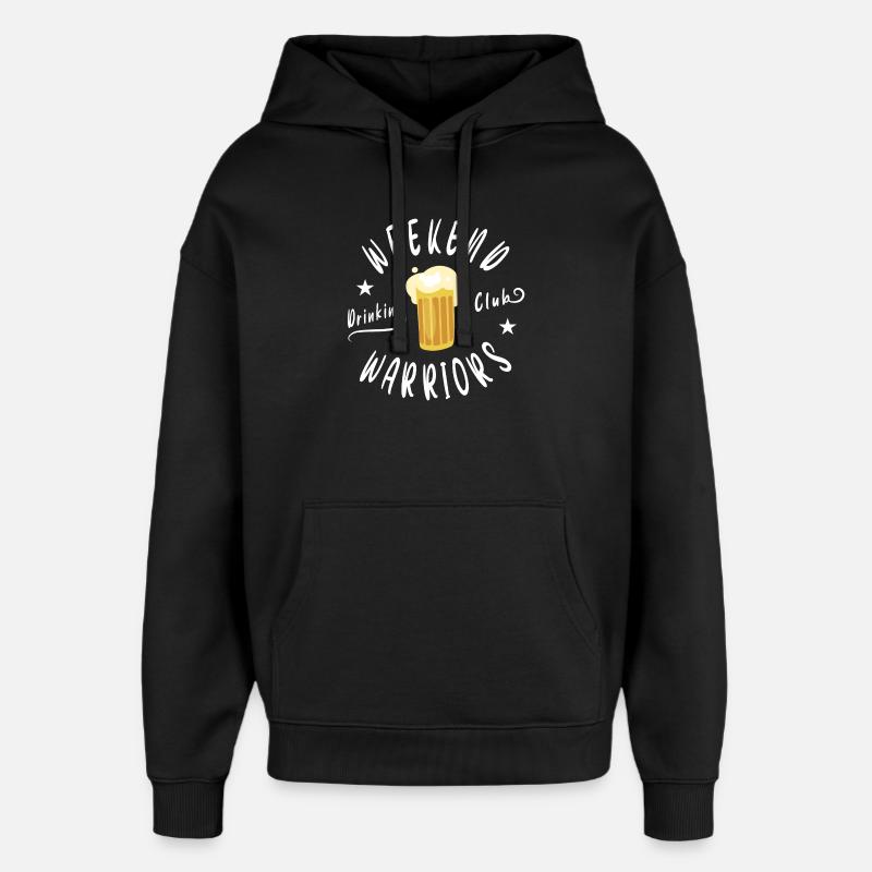 Wochenende Bier Club - Oversized Unisex Hoodie von Stanley/Stella - Schwarz