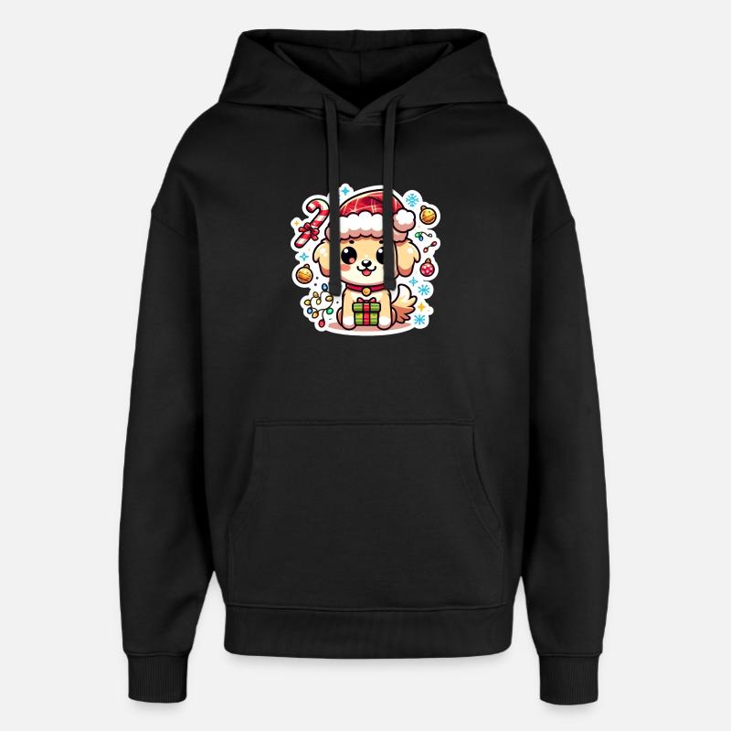 Pattes de Père Noël - Sweat à capuche unisexe Stanley/Stella Oversized - noir