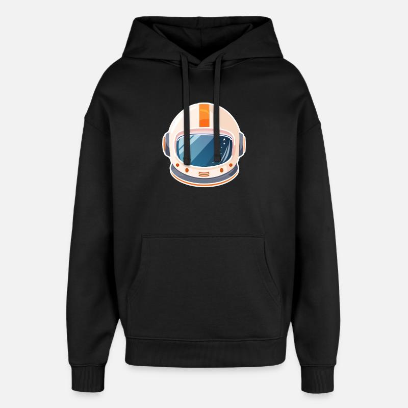 Casque spatial rétro - Sweat à capuche unisexe Stanley/Stella Oversized - noir