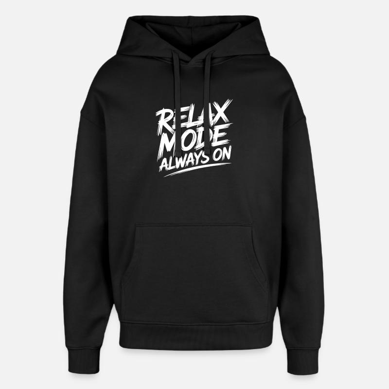 Mode détendu toujours activé - Sweat à capuche unisexe Stanley/Stella Oversized - noir