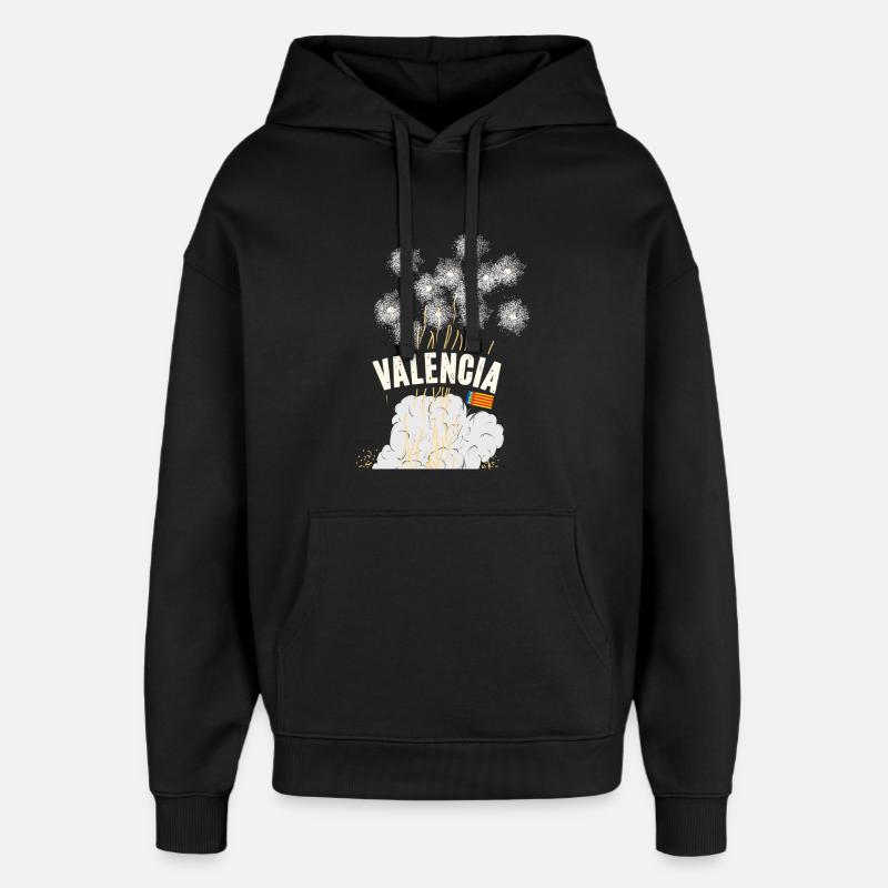 Fallas de Valencia Pyro - Oversized Unisex Hoodie von Stanley/Stella - Schwarz