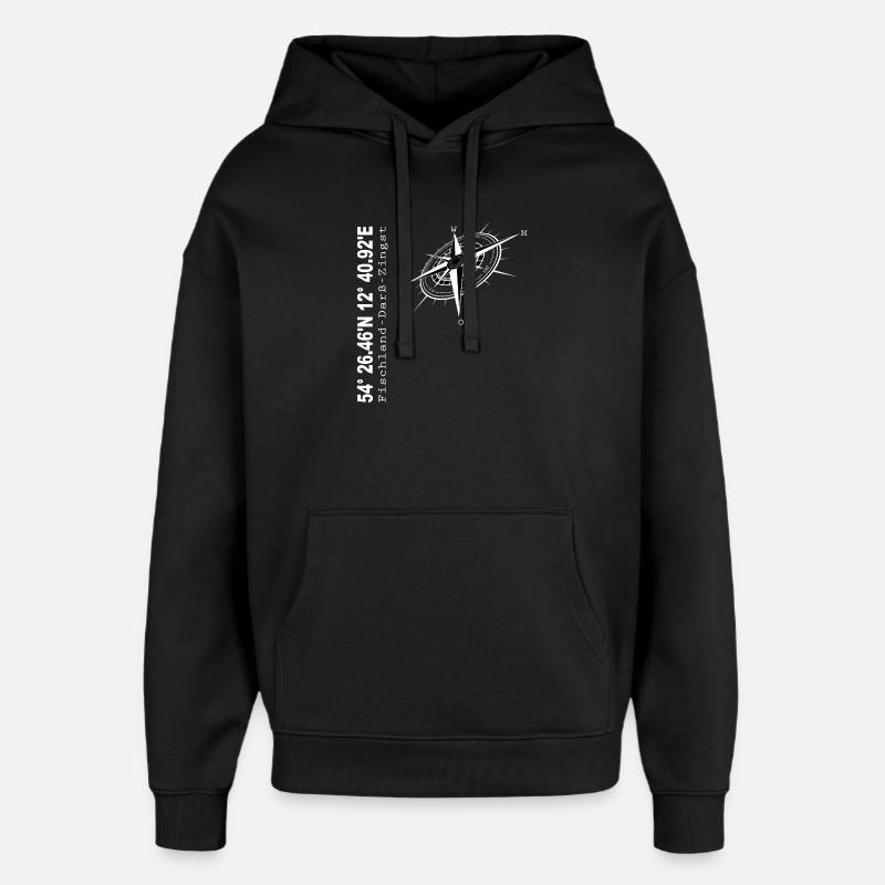 Fischland - Darß - Zingst - Oversized Unisex Hoodie von Stanley/Stella - Schwarz