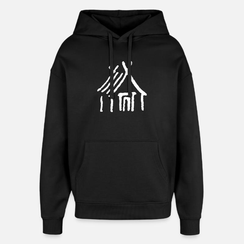 Walhalla - Oversized Unisex Hoodie von Stanley/Stella - Schwarz