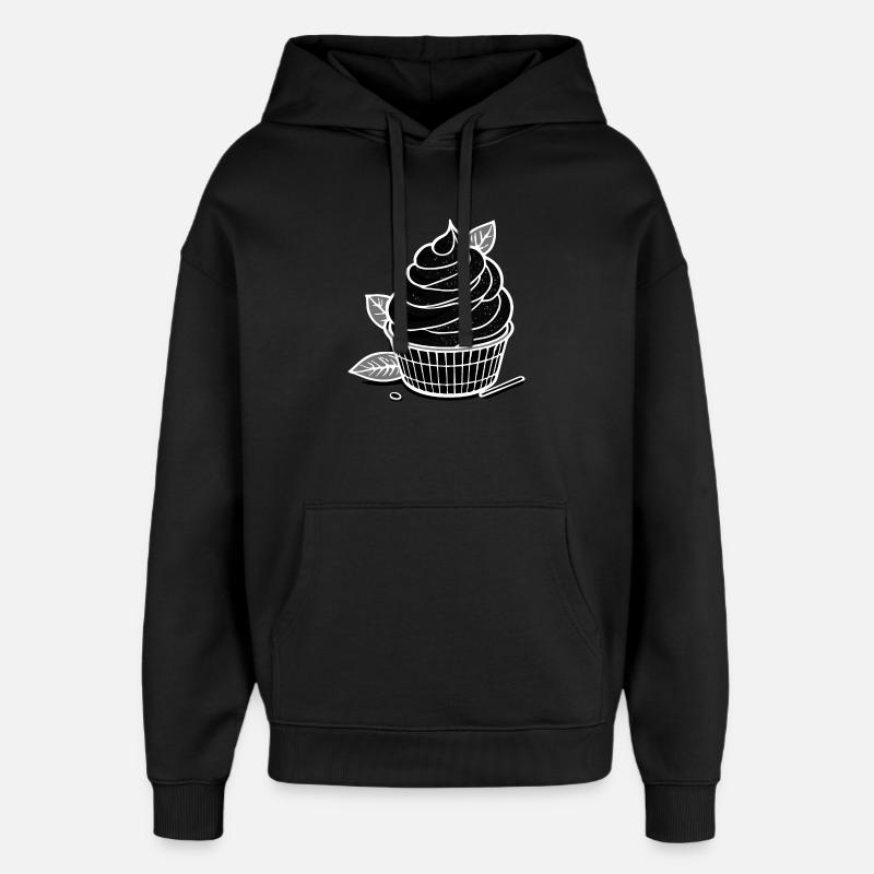Matcha IceCream - Oversized Unisex Hoodie von Stanley/Stella - Schwarz
