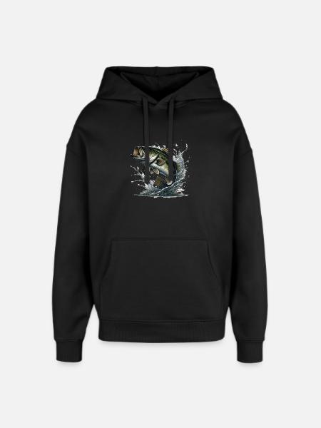 Zander - Oversized Unisex Hoodie by Stanley/Stella - black