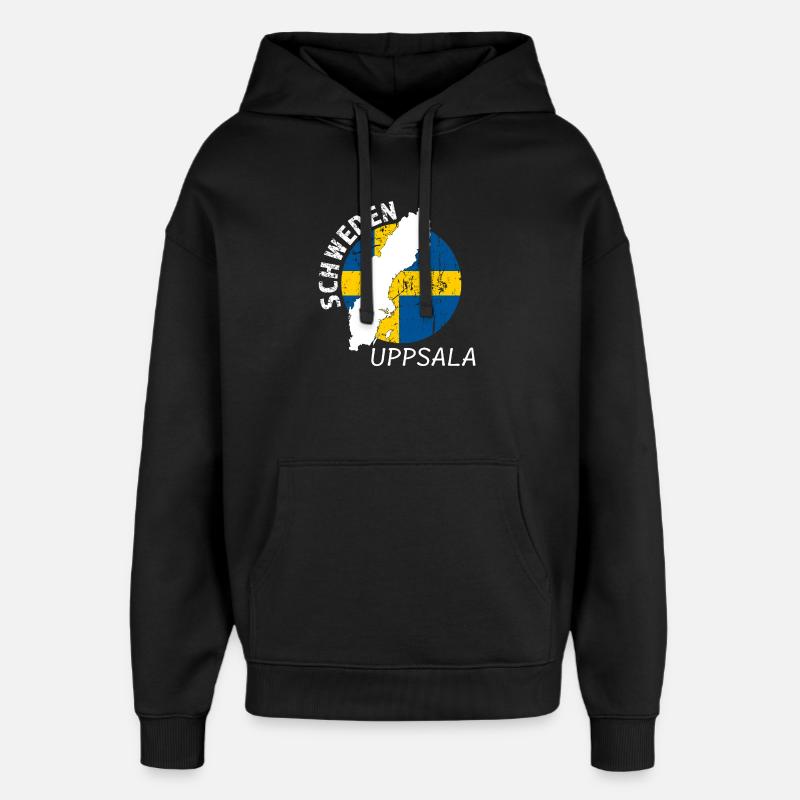 Uppsala - Oversized Unisex Hoodie von Stanley/Stella - Schwarz